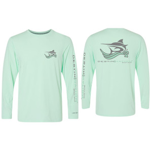 Destin Nation Beach Gear Tee Front and Back Mint Destin Nation Beach Gear Tee Front and Back Mint