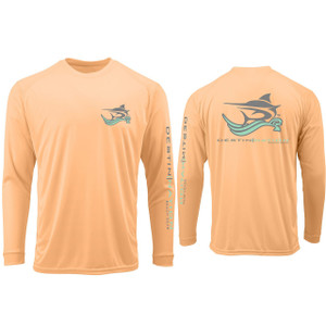 Destin Nation Beach Gear Tee Front and Back Coral Destin Nation Beach Gear Tee Front and Back Coral