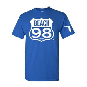 Ninety Eight Beach Tee Blue Tee Front