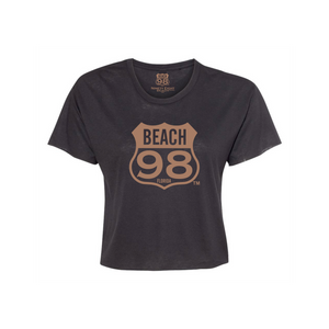 Ninety Eight Beach Tee Black Ninety Eight Beach Tee Black