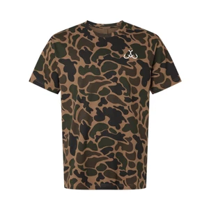 All Water Fishing PG Hooks Duck Camo Tee
