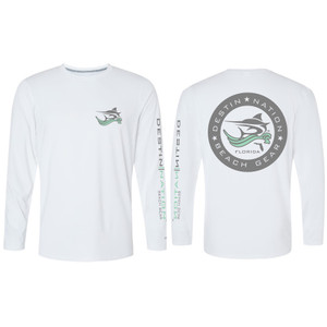 Destin Nation Beach Gear Tee Front and Back White Destin Nation Beach Gear Tee Front and Back White