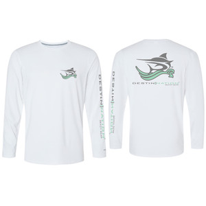 Destin Nation Beach Gear Tee Front and Back White Destin Nation Beach Gear Tee Front and Back White