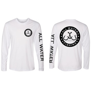 All Water Fishing PG Tee Front and Back White All Water Fishing PG Tee Front and Back White