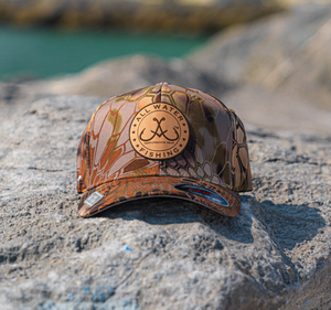 All Water Fishing Leather Logo Kryptek Highlander Water Repellent Flexfit Cap All Water Fishing Leather Logo Kryptek Highlander Water Repellent Flexfit Cap