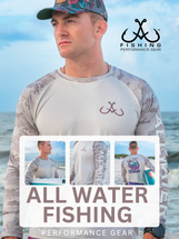 All Water Fishing UPF 50 Beware The Kraken Camo Performance Long Sleeve Tee