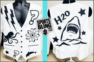 Custom made for Professor Wow! How cool is this SHARK vest?