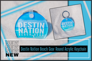 This Destin Nation Beach Gear keychain will remind you of the Emerald Coast every time you grab your keys to your next destination. :)