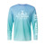 All Water Fishing PG Tee Blue Mist/Light Teal/White