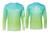 All Water Fishing Pocket Logo Front Back PG Tee Aqua Blue/Light Lime