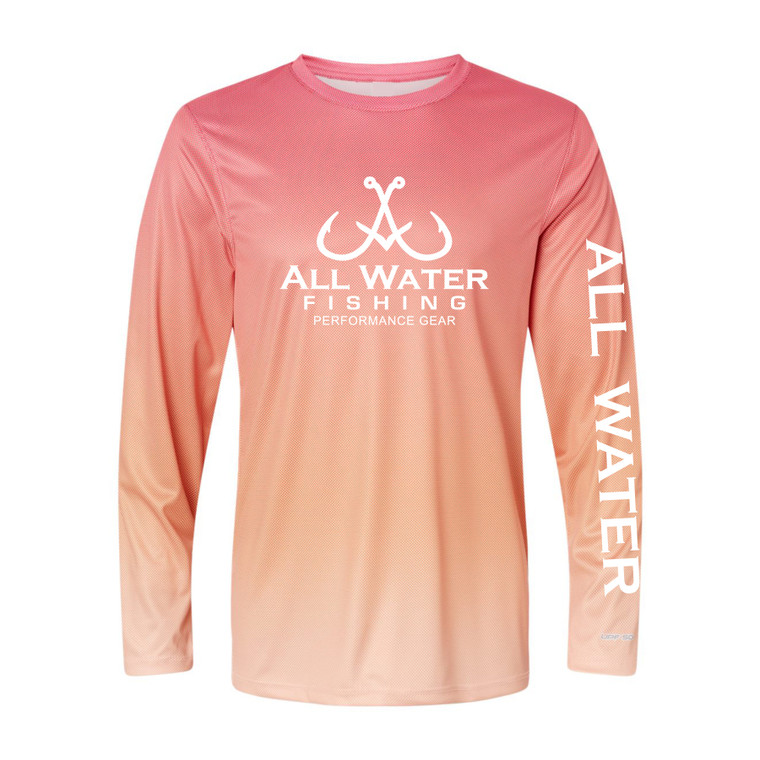 All Water Fishing PG Tee Red/Light Orange/White