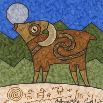 Bighorn Sings to the Moon Bighorn Sings to the Moon