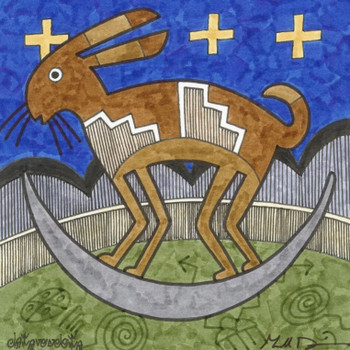 Rabbit and Moon Rabbit and Moon