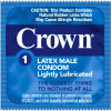 Crown lubricated condoms, with Sheerlon thin and sensitive latex to give you the closest thing to nothing at all