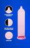 Crown condoms features straight shape with reservoir tip, slight pink color that appears clear when donned, and a super thin and sensitive condom