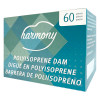 Harmony Non Latex Polyisoprene Dams individually wrapped in 60 count bulk box