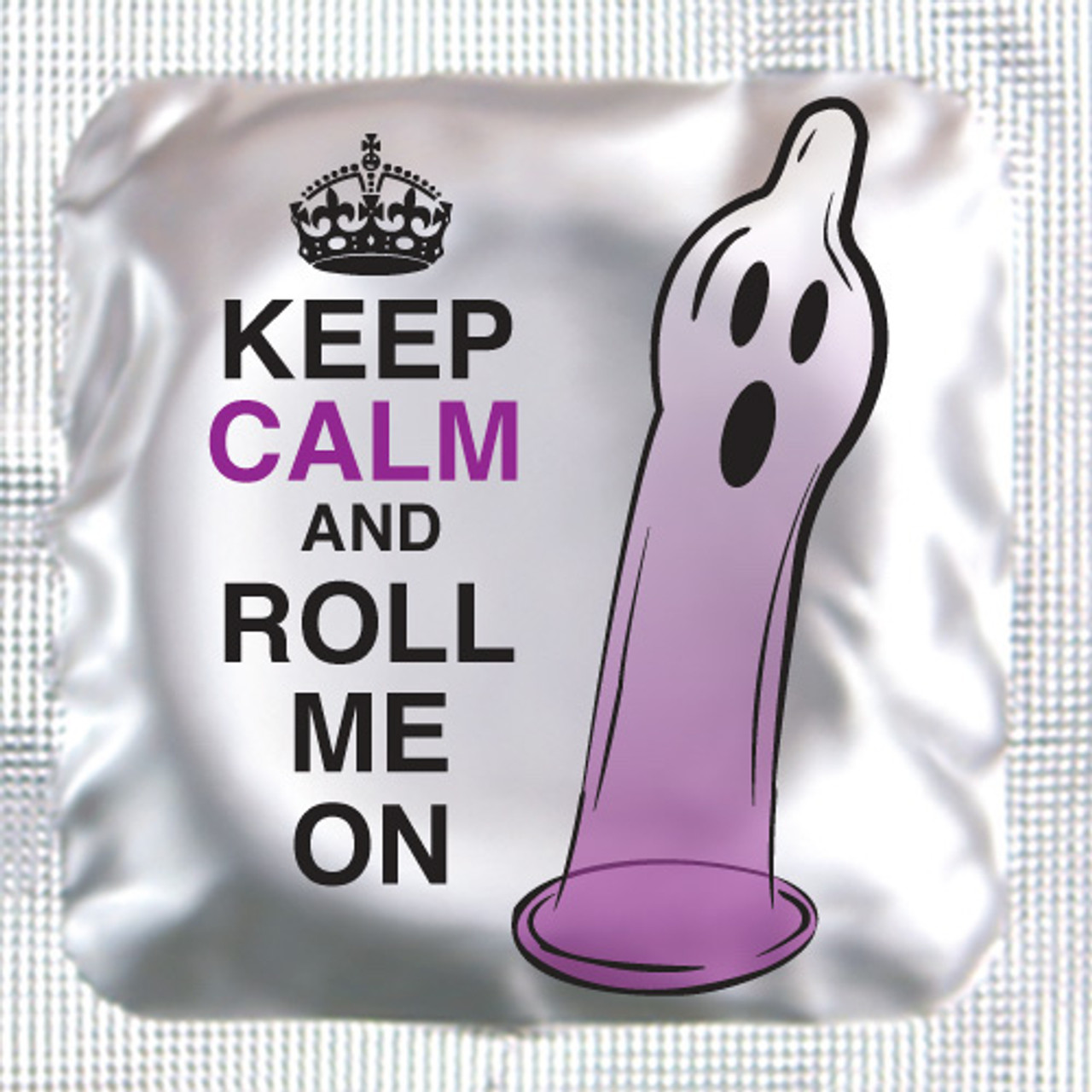 Halloween "Keep Calm and Roll me ON" Lubricated Condom (150/box)