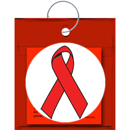 AIDS Awareness Ribbon Carnival Condom Beads (Assorted Colors Beads)