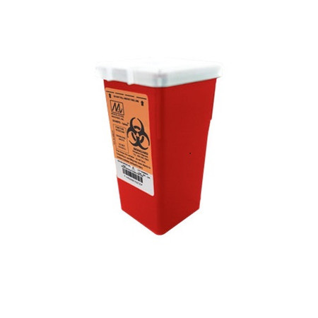 1 qt. Small Medegen Sharps Container Stackable #8702