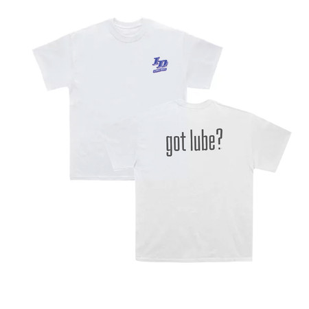 T Shirt  "GOT LUBE"  White