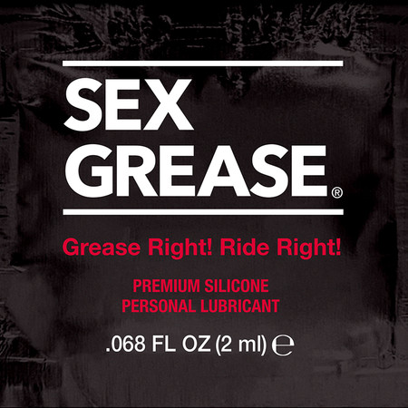 Sex Grease silicone lube 3ml foil, a valued priced, premium personal lubricant, sensual and luxurious