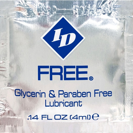 ID Totally Naked 4 ml Foil, glycerin free paraben free water based high performance personal lubricant