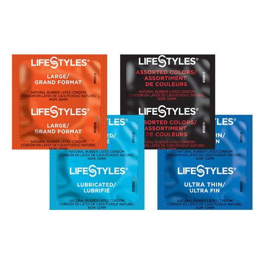 LifeStyles Assorted Lubricated Condoms bulk case