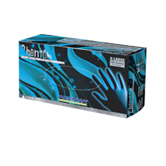 Adenna Phantom Black size medium latex powder free glove