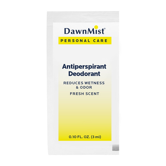 DawnMist Antiperspirant Deodorant fresh scent 3ml foil PD25 at Total Access Group is perfect for single use or hygiene kits