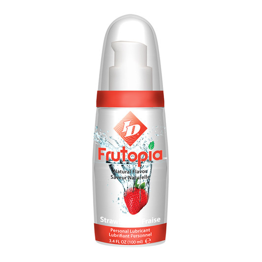 ID Frutopia 3.4oz Pump Bottle Strawberry Flavored Personal Lubricant