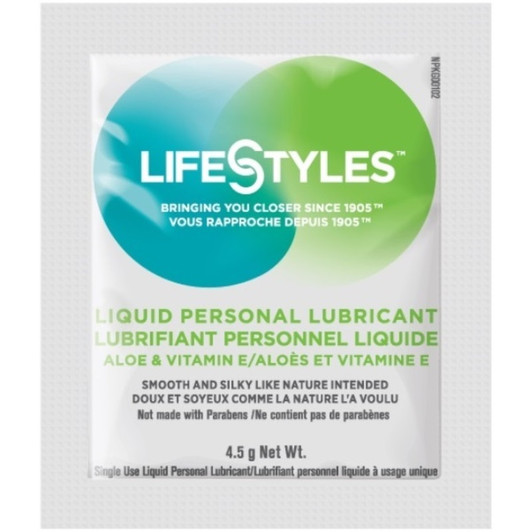 LifeStyles Liquid Water Based Personal Lubricant 4.5gm foils