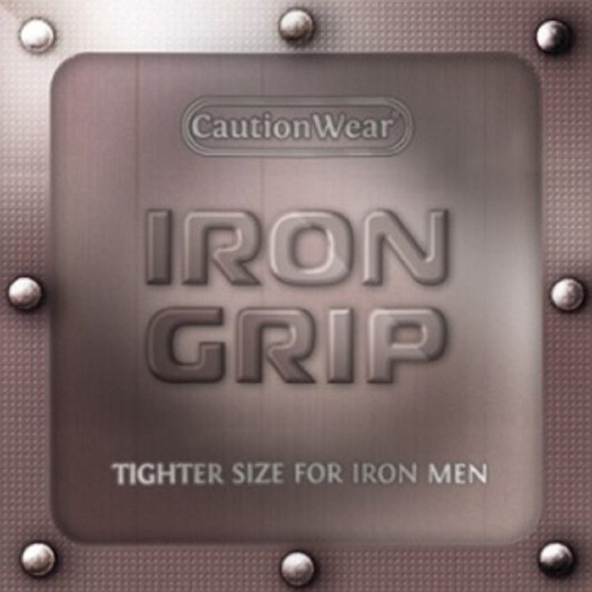 Caution Wear Iron Grip Lubricated Condom