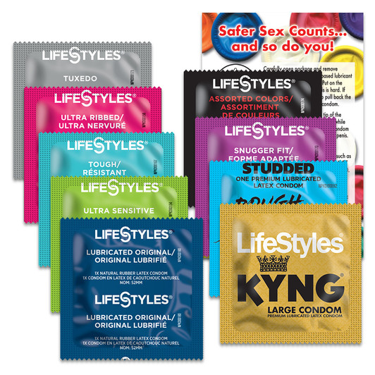 LifeStyles Safer-Sex Kit Assortment of Condoms SSKIT02