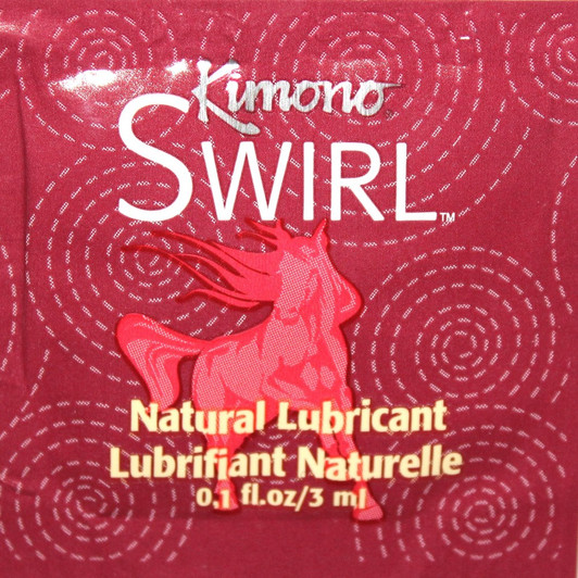 Kimono Swirl Natural Water Based Personal Lubricant 3ml lube foil