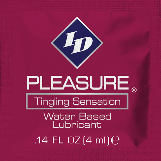 ID Pleasure tingling and stimulating lube 4ml foil water based personal lubricant by ID Lubricants