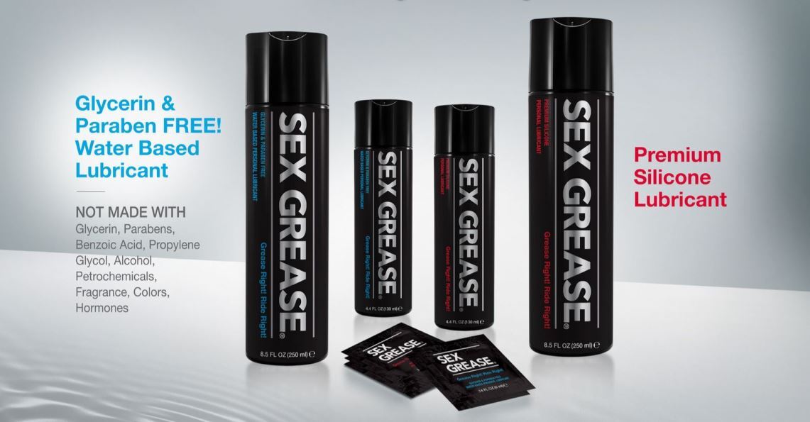 Sex Grease lube at Total Access Group offers glycerin free paraben free water based and silicone based