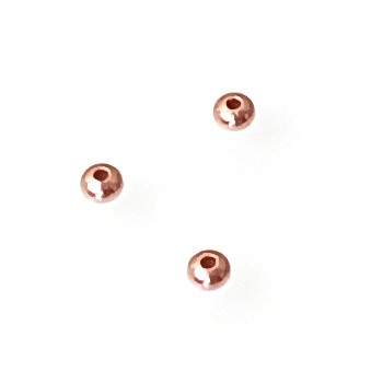 50 Copper 3x2mm Rondelles