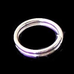 100 Antique Silver-Plated 8mm Split Rings