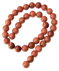 Goldstone 10mm Round Semiprecious Gemstone Beads Goldstone 10mm Round Semiprecious Gemstone Beads