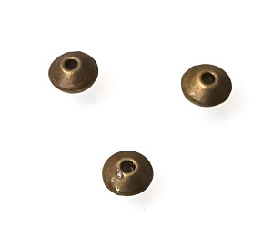 Antique Bronze 3x6mm Metal Disc Beads Antique Bronze 3x6mm Metal Disc Beads