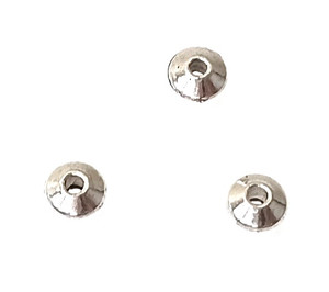 Antique Silver-Plated 3x6mm Metal Disc Beads Antique Silver-Plated 3x6mm Metal Disc Beads