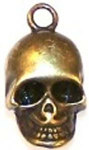 CLOSEOUT- 5 Antique Bronze 20x11mm Skull Pendants CLOSEOUT- 5 Antique Bronze 20x11mm Skull Pendants