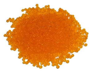 Matsuno Size 11 Seed Beads - Orange Transparent