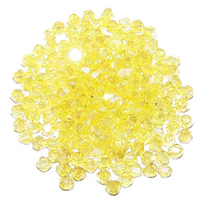 Sun Burst AB 4mm Glass Crystal Bicones