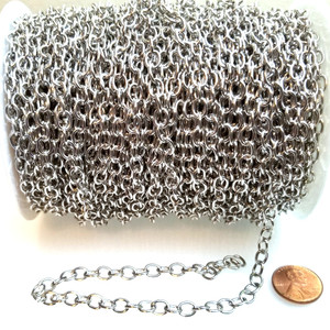 Antique Silver-Plated Cable Chain 7x5.5mm Antique Silver-Plated Cable Chain 7x5.5mm