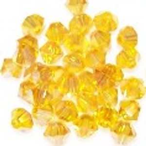 Sun Burst AB 8mm Glass Crystal Bicones Sun Burst AB 8mm Glass Crystal Bicones