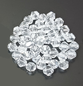 Crystal Clear 6mm Glass Crystal Bicones Crystal Clear 6mm Glass Crystal Bicones