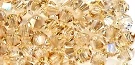 Swarovski 3mm Bicones - CRYSTAL GOLD SHADOW