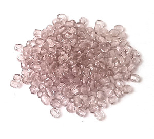 4 Dozen Czech 3mm Fire-Polished Glass Beads - Lavender 4 Dozen Czech 3mm Fire-Polished Glass Beads - Lavender