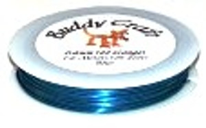 1 Spool of Copper Craft Wire - 28 GA - Blue